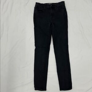 Madewell Women’s Roadtripper High Rise Skinny Jeans Stretch Black Size 26